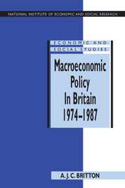 Macroeconomic Policy in Britain 1974–1987