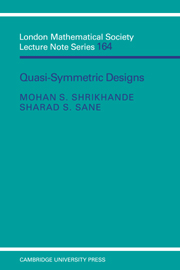 Quasi-symmetric Designs