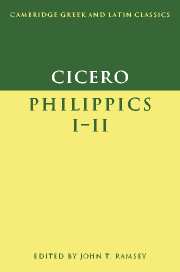 Cicero: Philippics I-II