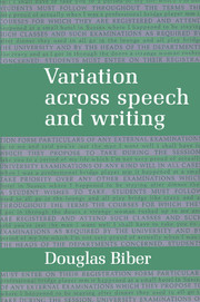 variation across speech and writing pdf