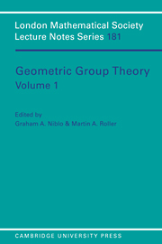 Geometric Group Theory