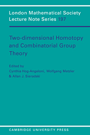 Two-Dimensional Homotopy and Combinatorial Group Theory