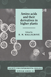 Amino Acids and their Derivatives in Higher Plants