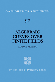 Algebraic Curves over Finite Fields