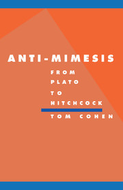 Anti-Mimesis from Plato to Hitchcock