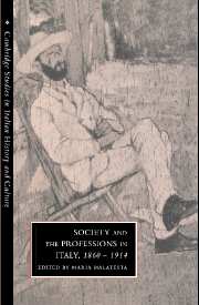 Society and the Professions in Italy, 1860–1914