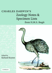Charles Darwin's Zoology Notes and Specimen Lists from H. M. S. Beagle