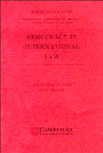 Democracy in International Law