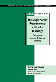 The Single Market Programme as a Stimulus to Change