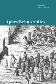 Aphra Behn Studies