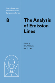 The Analysis of Emission Lines