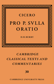 Cicero: Pro P. Sulla oratio