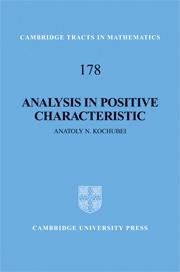 Analysis in Positive Characteristic