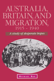 Australia, Britain and Migration, 1915–1940