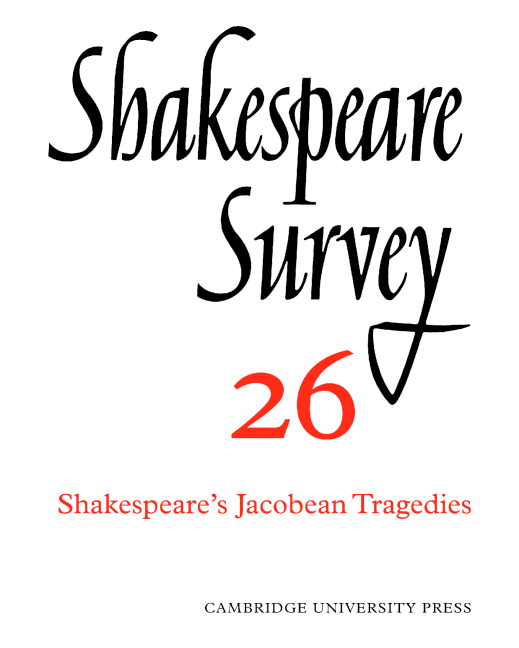 Shakespeare S Misanthrope Shakespeare Survey