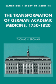 The Transformation of German Academic Medicine, 1750–1820