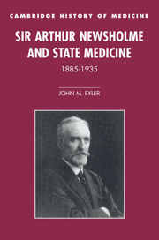 Sir Arthur Newsholme and State Medicine, 1885–1935