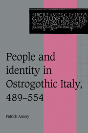 People and Identity in Ostrogothic Italy, 489–554