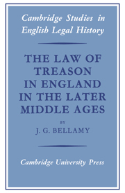 The Law of Treason in England in the Later Middle Ages