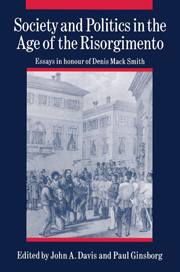 Society and Politics in the Age of the Risorgimento