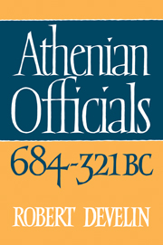 Athenian Officials 684–321 BC