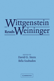 Wittgenstein Reads Weininger