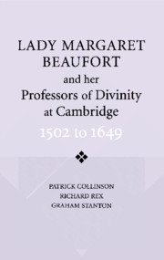 Lady Margaret Beaufort and her Professors of Divinity at Cambridge