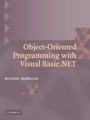 Object-Oriented Programming with Visual Basic.NET