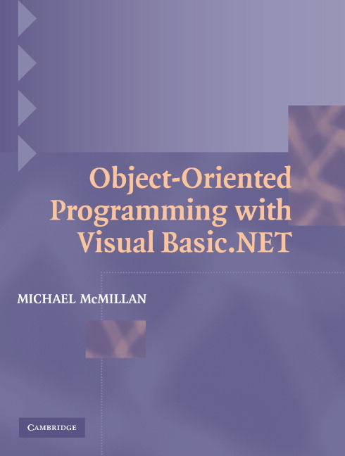 Object-Oriented Programming with Visual Basic.NET