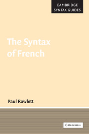 The Syntax of French