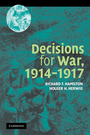 Decisions for War, 1914–1917
