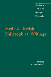 Medieval Jewish Philosophical Writings