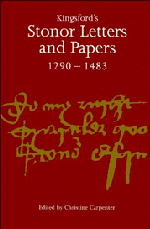 Kingsford's Stonor Letters and Papers 1290–1483