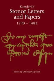 Kingsford's Stonor Letters and Papers 1290–1483