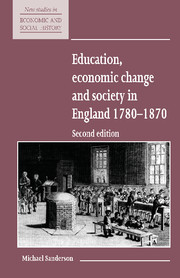 Education, Economic Change and Society in England 1780–1870