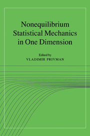 Nonequilibrium Statistical Mechanics in One Dimension | Statistical  physics, network science and complex systems