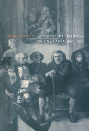 Literary Patronage in England, 1650–1800