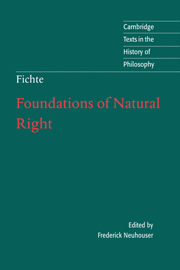 Foundations of Natural Right