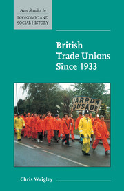 British Trade Unions since 1933