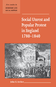 Social Unrest and Popular Protest in England, 1780–1840