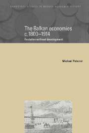 The Balkan Economies c.1800–1914