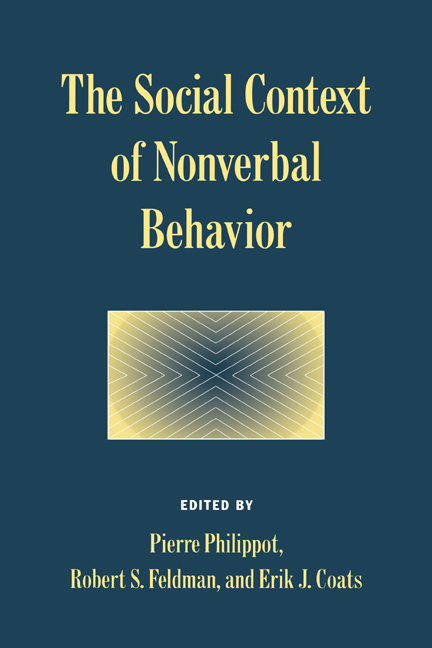 The Social Context of Nonverbal Behavior