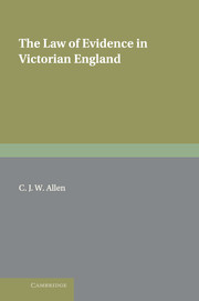 The Law of Evidence in Victorian England