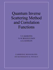 Quantum Inverse Scattering Method and Correlation Functions