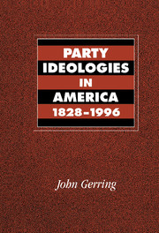 Party Ideologies in America, 1828–1996