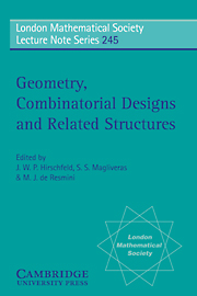 Geometry, Combinatorial Designs and Related Structures