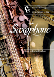 The Cambridge Companion to the Saxophone