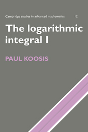 The Logarithmic Integral