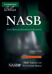 NASB Pitt Minion Reference Bible, Black Goatskin Leather, Red-letter Text, NS446:XR