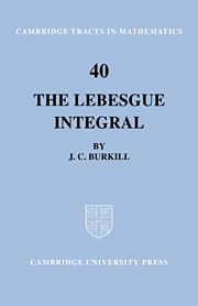 The Lebesgue Integral